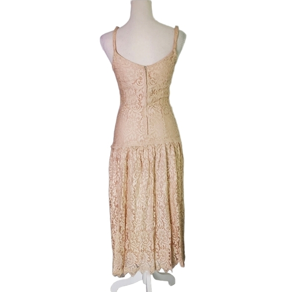 Vintage Ricki Lang by Nuit Lace Applique Dress - Picture 5 of 11